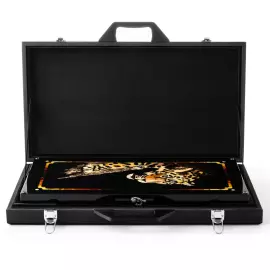 Нарды из ясеня и янтаря "Леопард"