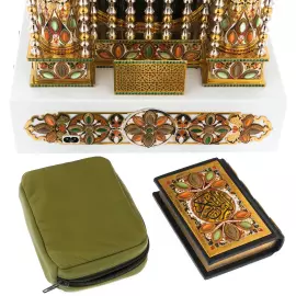 Lamp-mosque "Chor Minor" with the Koran and rosary beads, Zlatoust