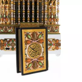 Lamp-mosque "Chor Minor" with the Koran and rosary beads, Zlatoust