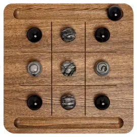 The board game Tic Tac Toe "Picasso"