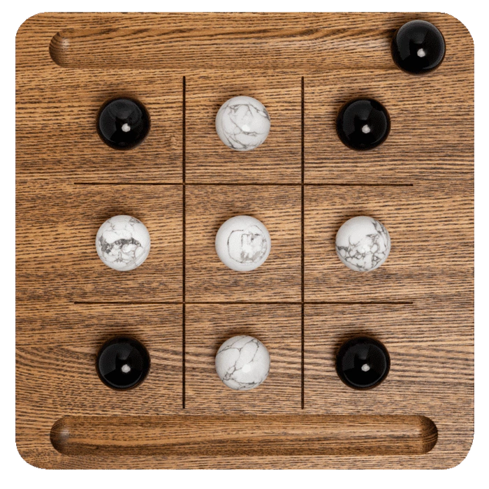 Tic Tac Toe Board Game "Pollock"