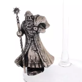 Gift set of candlesticks "Santa Claus and the Snow Maiden"