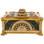 Jade casket "Tenderness" with rock crystal, Zlatoust