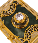 Jade casket "Tenderness" with rock crystal, Zlatoust