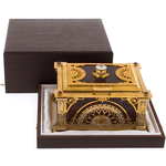 Chest of jasper "Tenderness" with rock crystal, Zlatoust