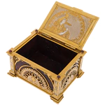 Chest of jasper "Tenderness" with rock crystal, Zlatoust