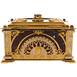 Chest of jasper "Tenderness" with rock crystal, Zlatoust