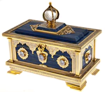 Lapis lazuli casket with rock crystal, Zlatoust