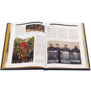 Подарочная книга в кожаном переплете "Всемирная история полиции"