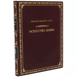 Книга в кожаном переплете "Искусство любви" Овидий