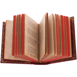 The leather-bound book "The Spell. Collection of "Bella Akhmadulina