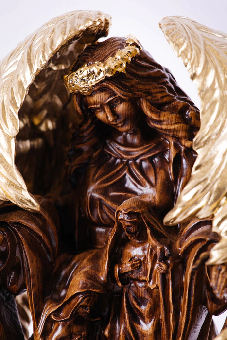An exclusive souvenir made of solid beech "Christmas Angel"