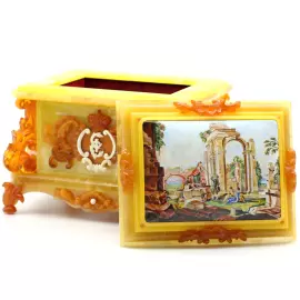 Amber casket "Rumor" collection "Smile of the amber room"