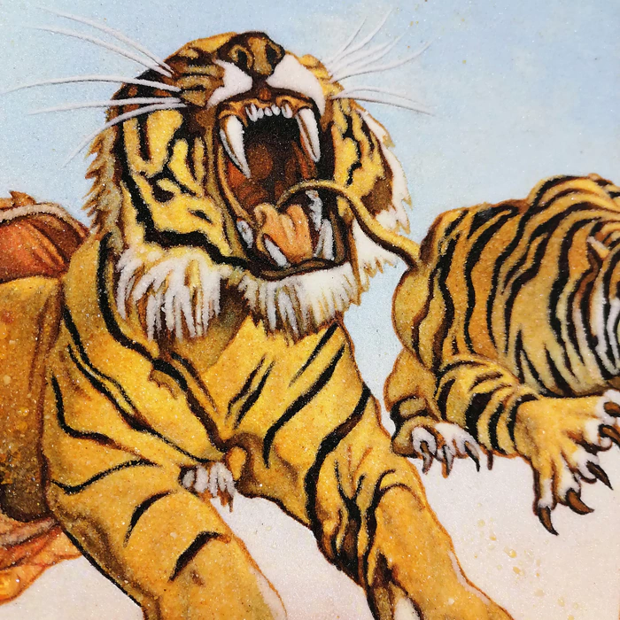 The amber painting "Dali's Dream"