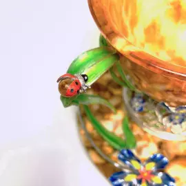 Чашка чайная из янтаря "Ирис"