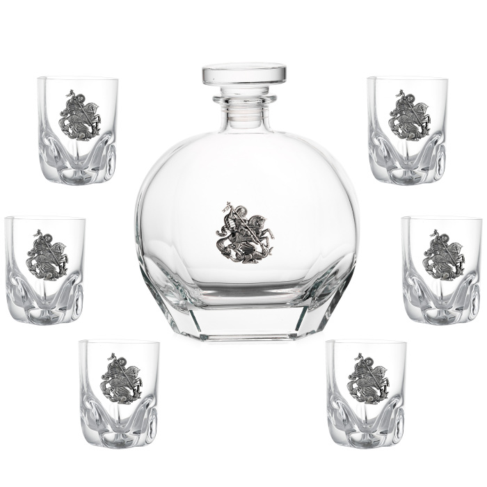 Набор для водки "Георгий Победоносец" на 6 персон