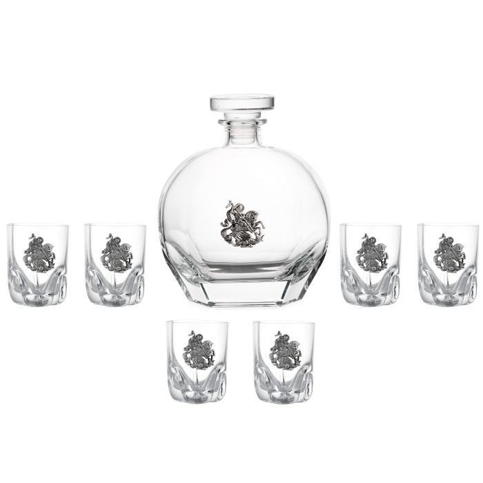 Набор для водки "Георгий Победоносец" на 6 персон