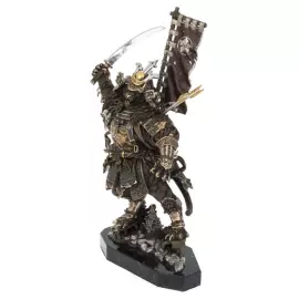 Авторская скульптура из бронзы "Тигр самурай"