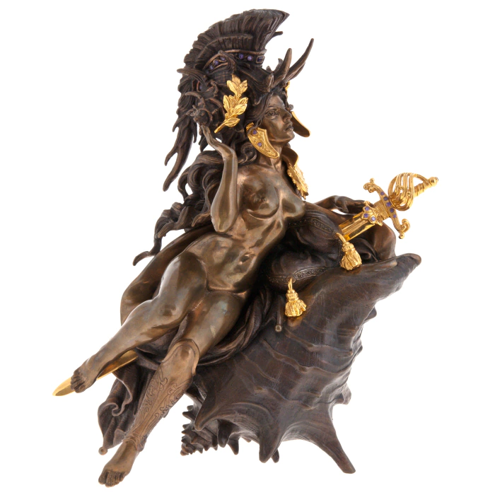 The author's bronze sculpture "Amazon"