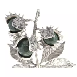 The author's bronze sculpture "Chestnut Branch"