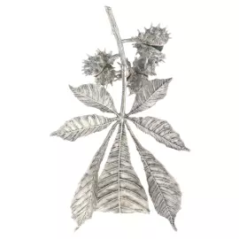 The author's bronze sculpture "Chestnut Branch"