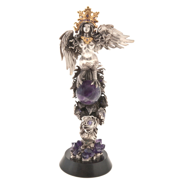 The author's bronze sculpture "Sirin Bird"