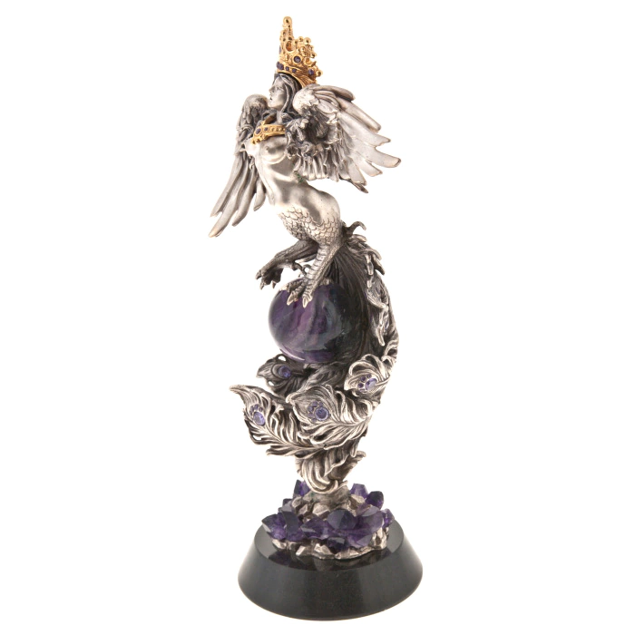The author's bronze sculpture "Sirin Bird"