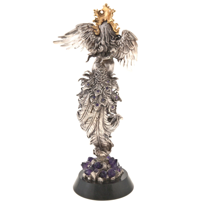 The author's bronze sculpture "Sirin Bird"