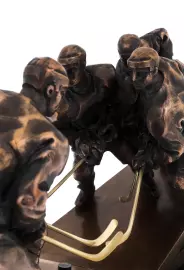 The bronze composition "Ice Battle"