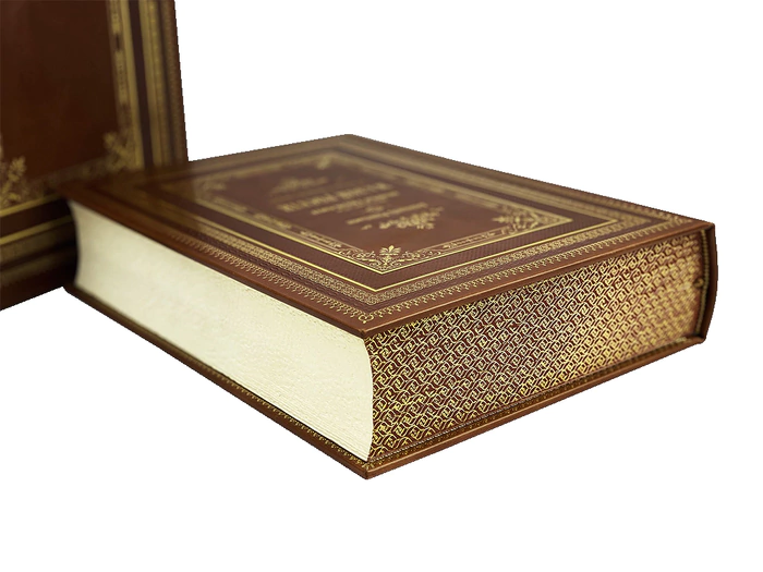 Leather-bound book "Chronicle narrative of Little Russia" in a case