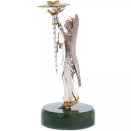 Silver candle holder "Angel"