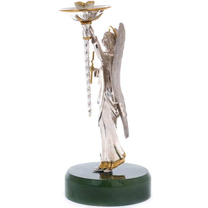 Silver candle holder "Angel"