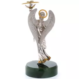 Silver candle holder "Angel"