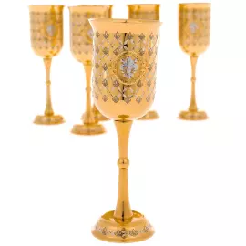 Набор чарок "Флорентийская лилия" на 6 персон, Златоуст