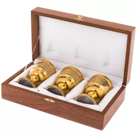 Набор рюмок "Медуза Горгона" на 3 персоны, Златоуст