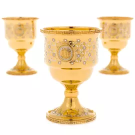 Набор рюмок "Медуза Горгона" на 3 персоны, Златоуст