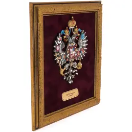 Панно "Герб Российской империи" со стразами