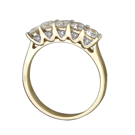 Кольцо ELEGANCE из желтого золота с бриллиантами