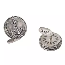Запонки "Мореходы" из серебра