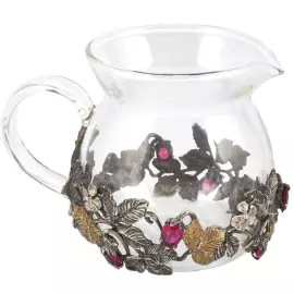 Сервиз чайный из серебра "Земляника" на 4 персоны