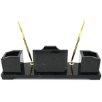 Настольный набор руководителя из змеевика "Щит"