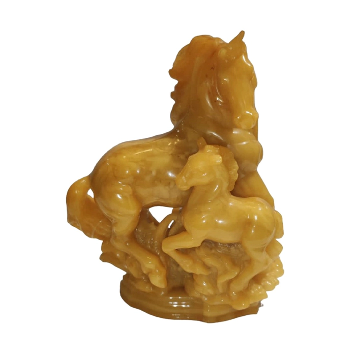 Amber statuette "Horse with foal"