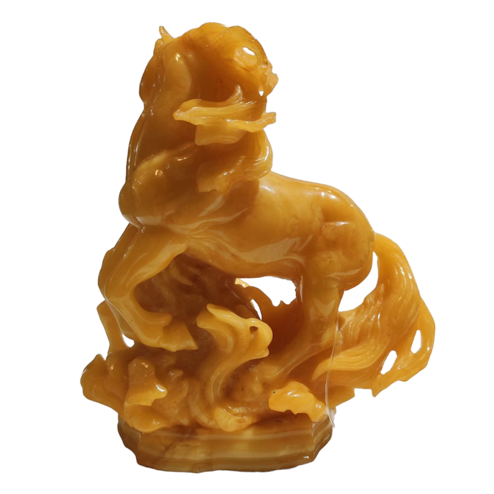 Amber statuette "Horse with foal"