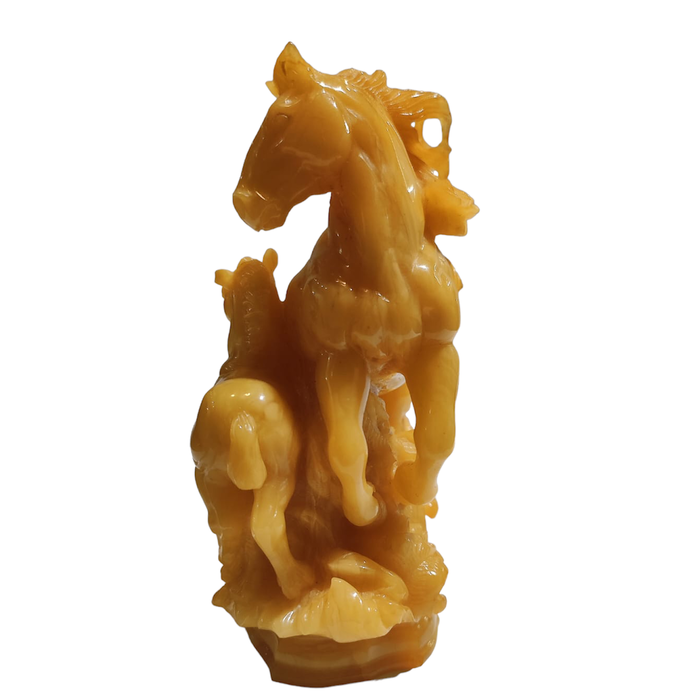 Amber statuette "Horse with foal"