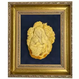 Картина из янтаря "Мария"