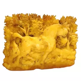 Картина из янтаря "Лошадь на опушке"