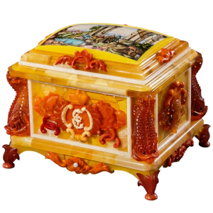 Amber casket "Vision" of the collection "Smile of the amber room"