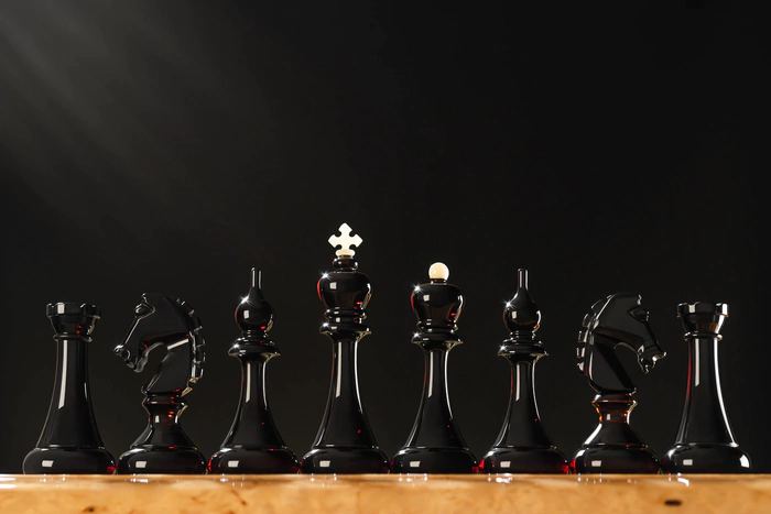 Chess chest made of Karelian birch "Aristocrat"
