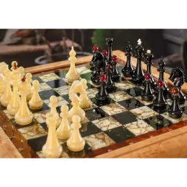 Шахматный ларец из мореного ясеня