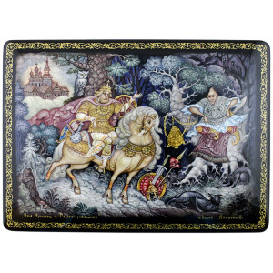 The box "Ilya Muromets and the robber Nightingale" Lackey